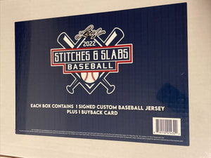 2022 Leaf Stitches and Slabs Baseball Box - Sweets and Geeks
