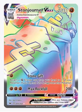 Stonjourner VMAX (Secret) SWSH01: Sword & Shield Base Set # 205/202 - Sweets and Geeks