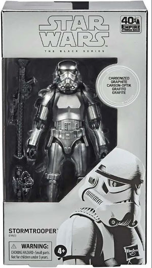 Star Wars The Black Series - Star Wars The Empire Strikes Back Black Series Stormtrooper Action Figure [Carbonized Graphite, Metallic] - Sweets and Geeks