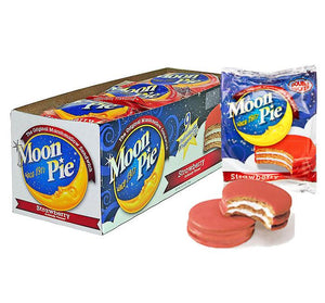 Double Decker Moon Pie - Strawberry - Sweets and Geeks