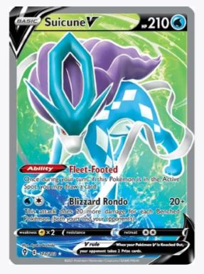 Suicune V (Full Art) SWSH07: Evolving Skies # 173/203 - Sweets and Geeks