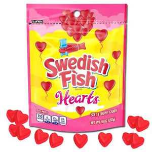 Swedish Fish Gummi Hearts 10oz Bag - Sweets and Geeks