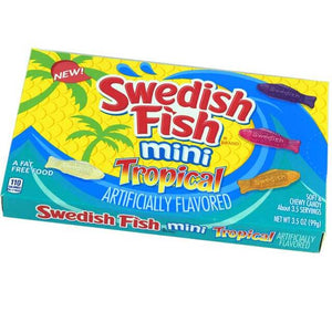 Swedish Tropical Mini Fish 3.5oz Box - Sweets and Geeks
