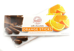 Sweet's Milk Chocolate Orange Sticks 10.5oz Box - Sweets and Geeks