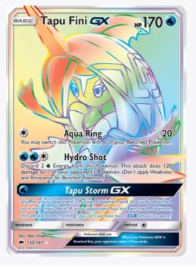 Tapu Fini GX (Secret) SM - Burning Shadows	# 152/147 - Sweets and Geeks