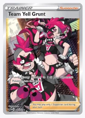 Team Yell Grunt (Full Art) SWSH01: Sword & Shield Base Set # 202/202 - Sweets and Geeks
