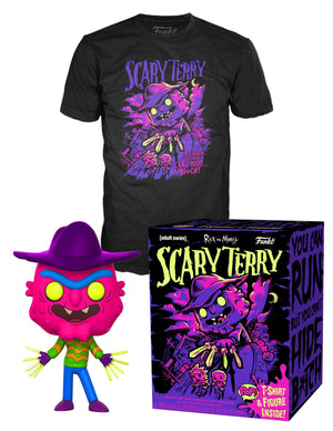 Funko Pop Tees: Rick and Morty - Scarry Terry (Neon) with Scary Terry Tee Size XL - Sweets and Geeks