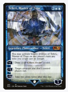 Teferi, Master of Time (Showcase) (291) - Core Set 2021 - # 291 - Sweets and Geeks