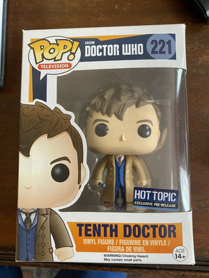 Funko Pop! Television: Doctor Who - Tenth Doctor (Hot Topic Pre-Release) #221 - Sweets and Geeks
