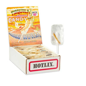 Hotlix: Tequila Worm Lollipops - Sweets and Geeks