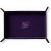 Dice Tray: Rectangle, Folding - Purple, Copper Buttons - Sweets and Geeks