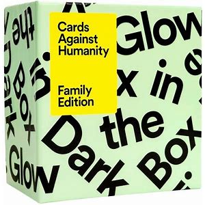 Cards Against Humanity Game Family Edition Glow In The Dark Box - Sweets and Geeks