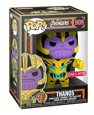 Funko POP! Marvel: Avengers Endgame - Thanos (Blacklight) (Target Exclusive) #909 - Sweets and Geeks