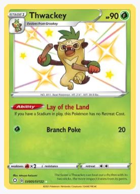 Thwackey Shining Fates: Shiny Vault # SV005/SV122 - Sweets and Geeks
