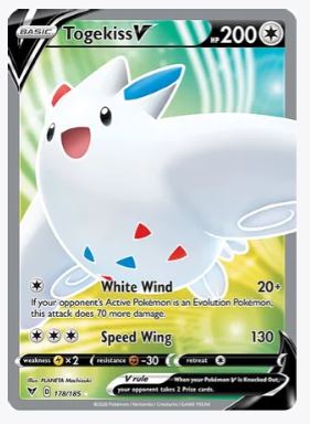 Togekiss V (Full Art) SWSH04: Vivid Voltage # 178/185 - Sweets and Geeks