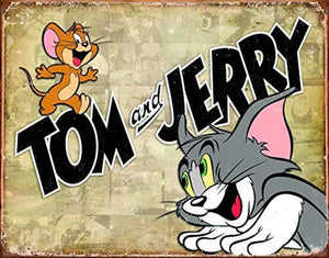 Tom & Jerry Retro Panels - Tin Sign - Sweets and Geeks