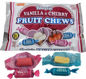 Tootsie Fruit Chews Valentine's Cherry & Vanilla 11.5oz - Sweets and Geeks