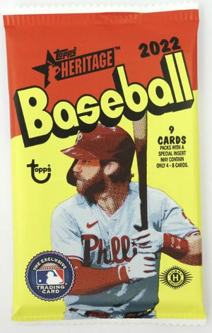 2022 Topps Heritage Baseball Hobby Pack - Sweets and Geeks