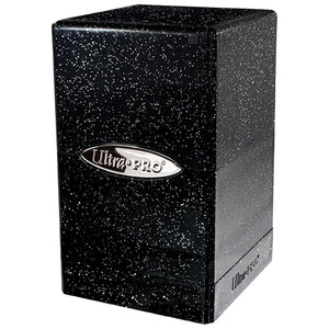 Ultra Pro Satin Tower Glitter Black - Sweets and Geeks