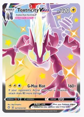 Toxtricity VMAX Shining Fates: Shiny Vault # SV113/SV122 - Sweets and Geeks
