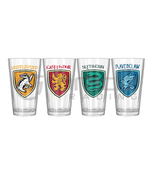 Harry Potter 4pc Pint Glass Set - Sweets and Geeks