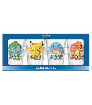 Pokémon 4pc Pint Glass Set - Sweets and Geeks