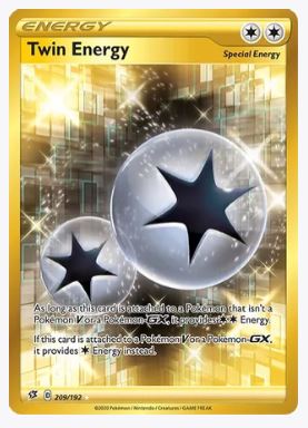 Twin Energy (Secret) SWSH02: Rebel Clash # 209/192 - Sweets and Geeks