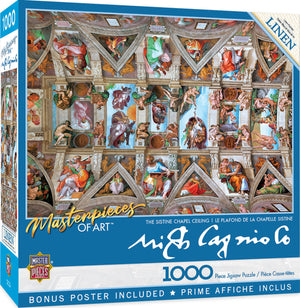 MasterPieces of Art - Sistine Chapel Ceiling 1000 Piece Puzzle - Sweets and Geeks