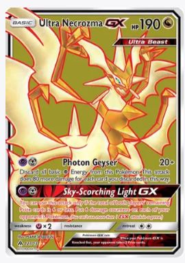 Ultra Necrozma GX (Full Art) SM - Forbidden Light # 127/131 - Sweets and Geeks