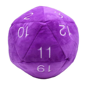 Dungeons & Dragons: Purple D20 Jumbo Plush - Sweets and Geeks