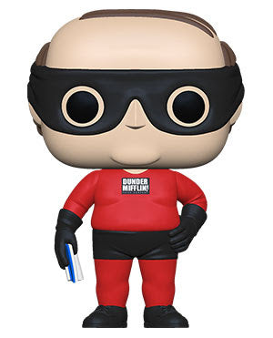 Funko Pop! TV: The Office - Kevin as Dunder Mifflin Superhero (Preorder 2021) - Sweets and Geeks