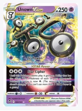 Unown VSTAR SWSH12: Silver Tempest # 066/195 - Sweets and Geeks