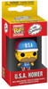 Funko Pocket Pop Keychain: The Simpsons - U.S.A. Homer - Sweets and Geeks
