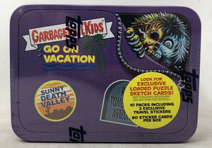 2021 Topps Garbage Pail Kids GPK Goes on Vacation Tin (Contains 10 Packs) - Sweets and Geeks