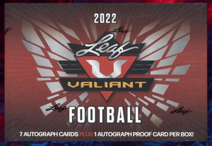 2022 Leaf Valiant Football Hobby Box - Sweets and Geeks