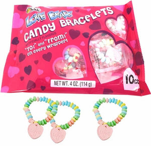Valentine's Love Beads Candy Bracelets - Sweets and Geeks