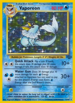 Vaporeon (12) Jungle # 12/64 - Sweets and Geeks