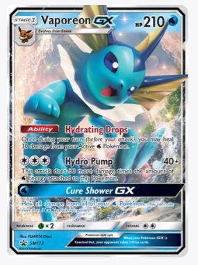 Vaporeon GX - SM172 SM Promos	# SM172 - Sweets and Geeks