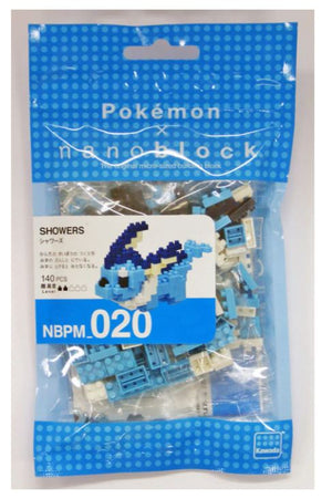 Kawada NBPM-020 nanoblock Pokemon Vaporeon (Showers) - Sweets and Geeks