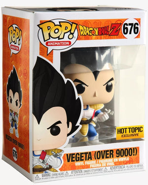 Funko Pop! Animation:  Dragonball Z- Vegeta (Over 9000!) Hot Topic Exclusive #676 - Sweets and Geeks