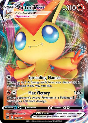 Victini VMAX SWSH05: Battle Styles # 022/163 - Sweets and Geeks