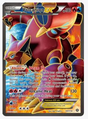 pokemon volcanion card gx has some nice and cheap cards. Just sayin. Good ones for the collection! #volcanion #pokemon #pokemoncards #pokemontcg #tcg Evolves from Larvesta Volcanion ex SAR 124/100 SV9