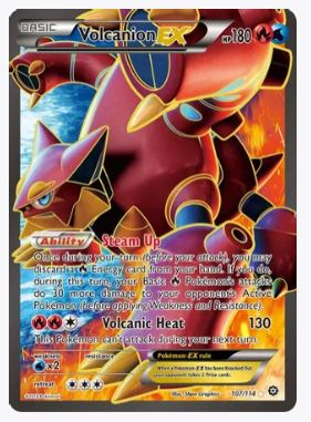 Volcanion EX (Full Art) XY - Steam Siege # 107/114 - Sweets and Geeks