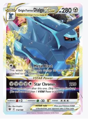 Origin Forme Dialga VSTAR SWSH10: Astral Radiance # 114/189 - Sweets and Geeks