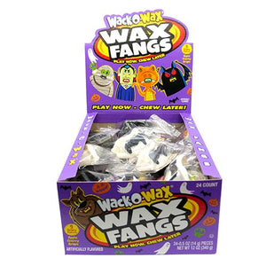 Wack-O-Wax Assorted Color Wax Fangs - Sweets and Geeks