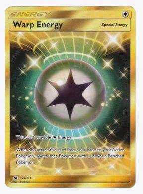 gold capture energy pokemon card Warp Energy (Secret) SM