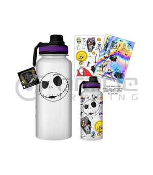 Nightmare Before Christmas Jumbo Water Bottle & Sticker Set (Holographic) - Sweets and Geeks