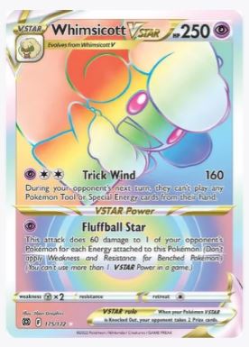 Whimsicott VSTAR (Secret) SWSH09: Brilliant Stars # 175/172 - Sweets and Geeks