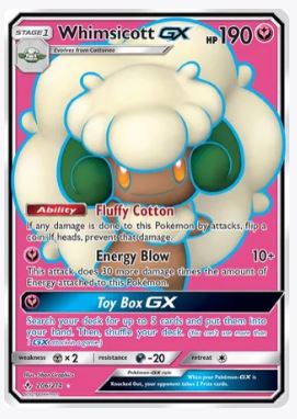 Whimsicott GX (Full Art) SM - Unbroken Bonds # 206/214 - Sweets and Geeks