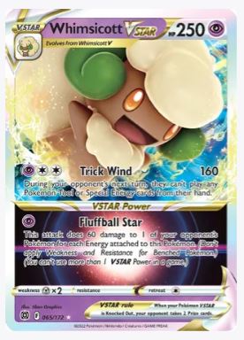 Whimsicott VSTAR SWSH09: Brilliant Stars # 065/172 - Sweets and Geeks